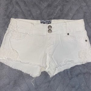White jean shorts. Size 5